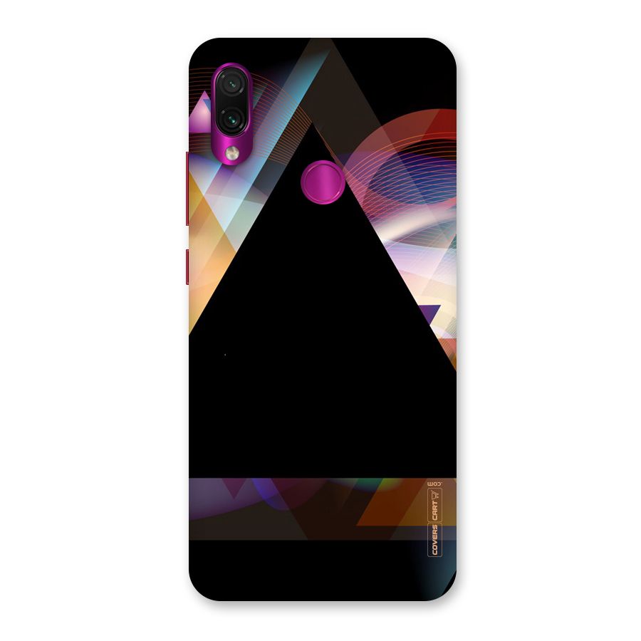 Triangle Black Abstract Back Case for Redmi Note 7 Pro