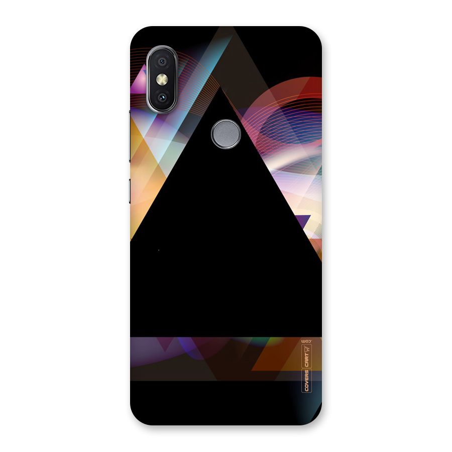 Triangle Black Abstract Back Case for Redmi Y2