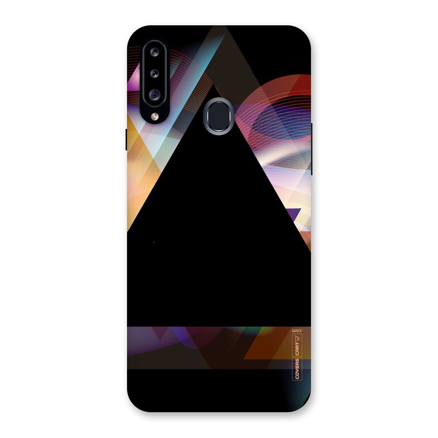 Triangle Black Abstract Back Case for Samsung Galaxy A20s