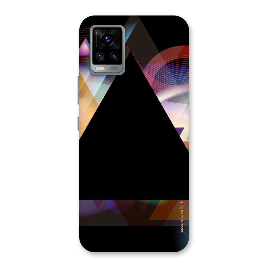 Triangle Black Abstract Back Case for Vivo V20
