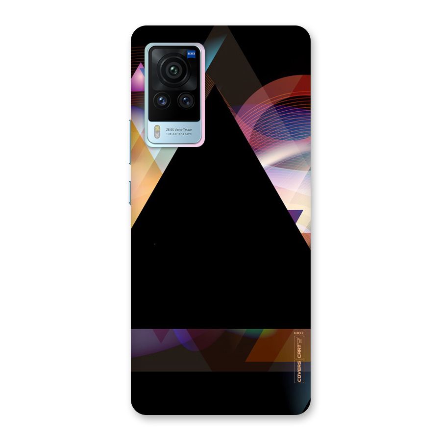 Triangle Black Abstract Back Case for Vivo X60 Pro