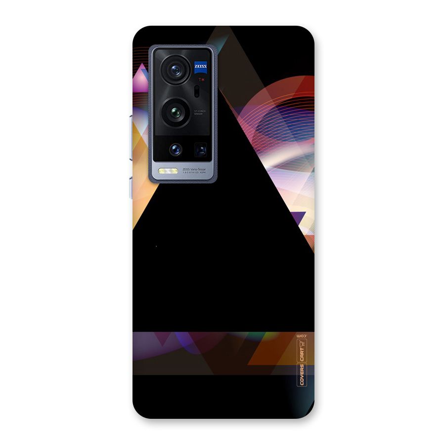 Triangle Black Abstract Back Case for Vivo X60 Pro Plus