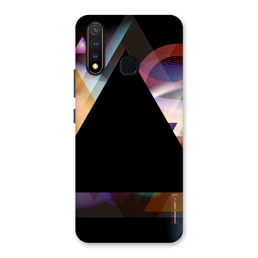 Triangle Black Abstract Back Case for Vivo Y19