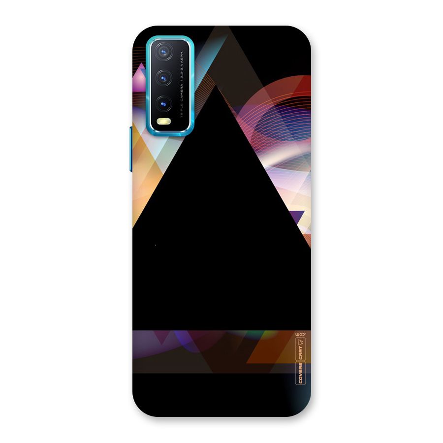 Triangle Black Abstract Back Case for Vivo Y20