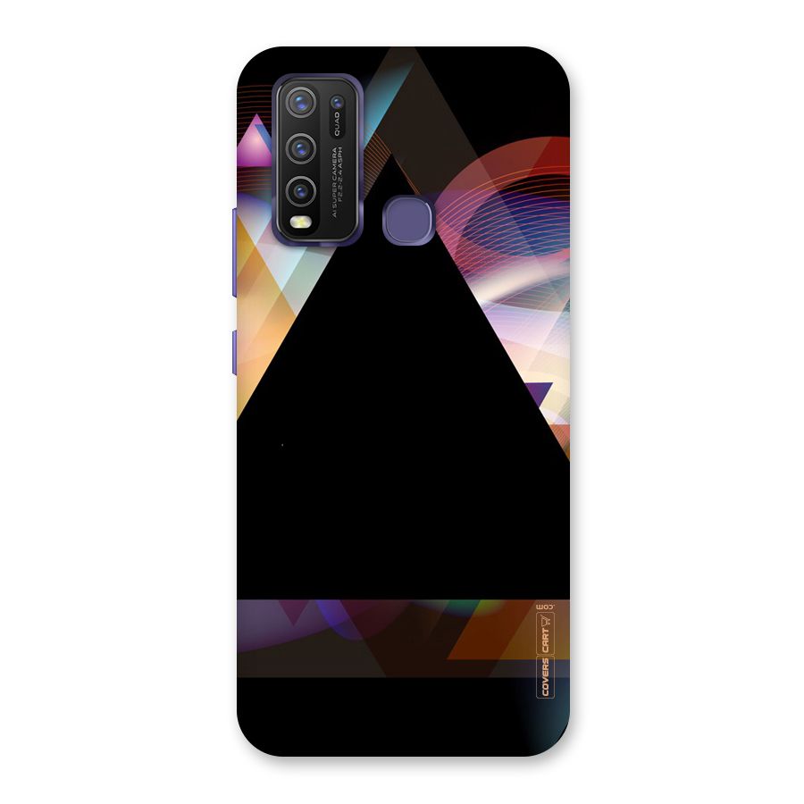 Triangle Black Abstract Back Case for Vivo Y30