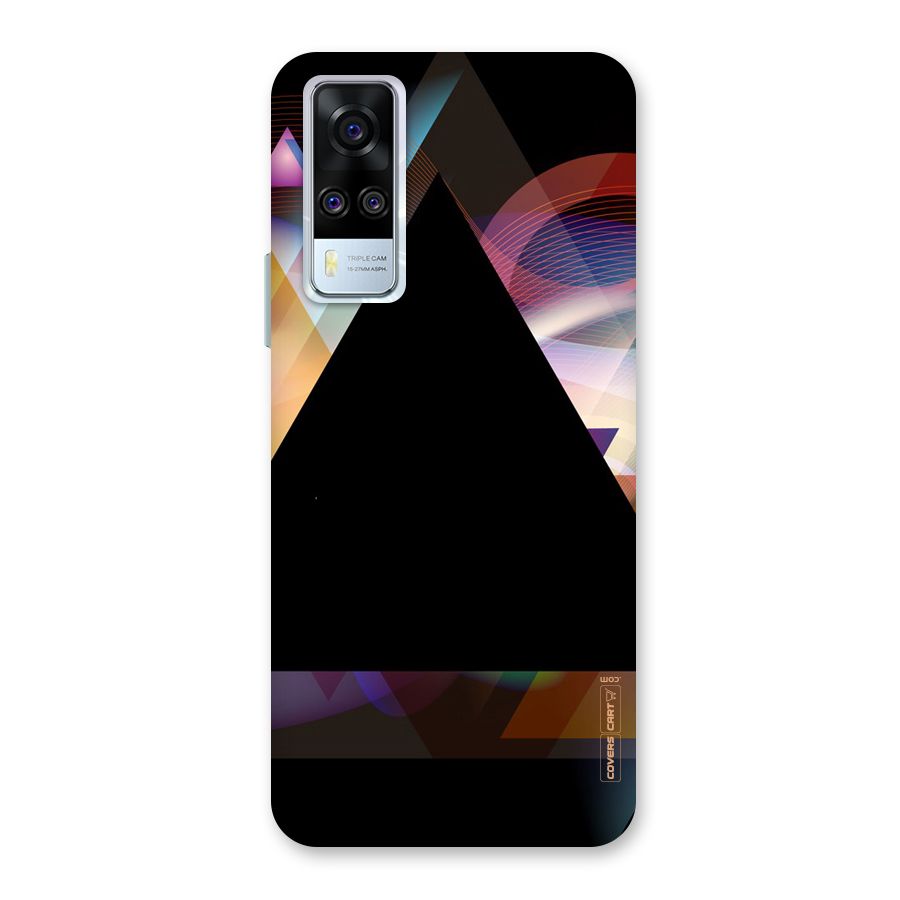 Triangle Black Abstract Back Case for Vivo Y31
