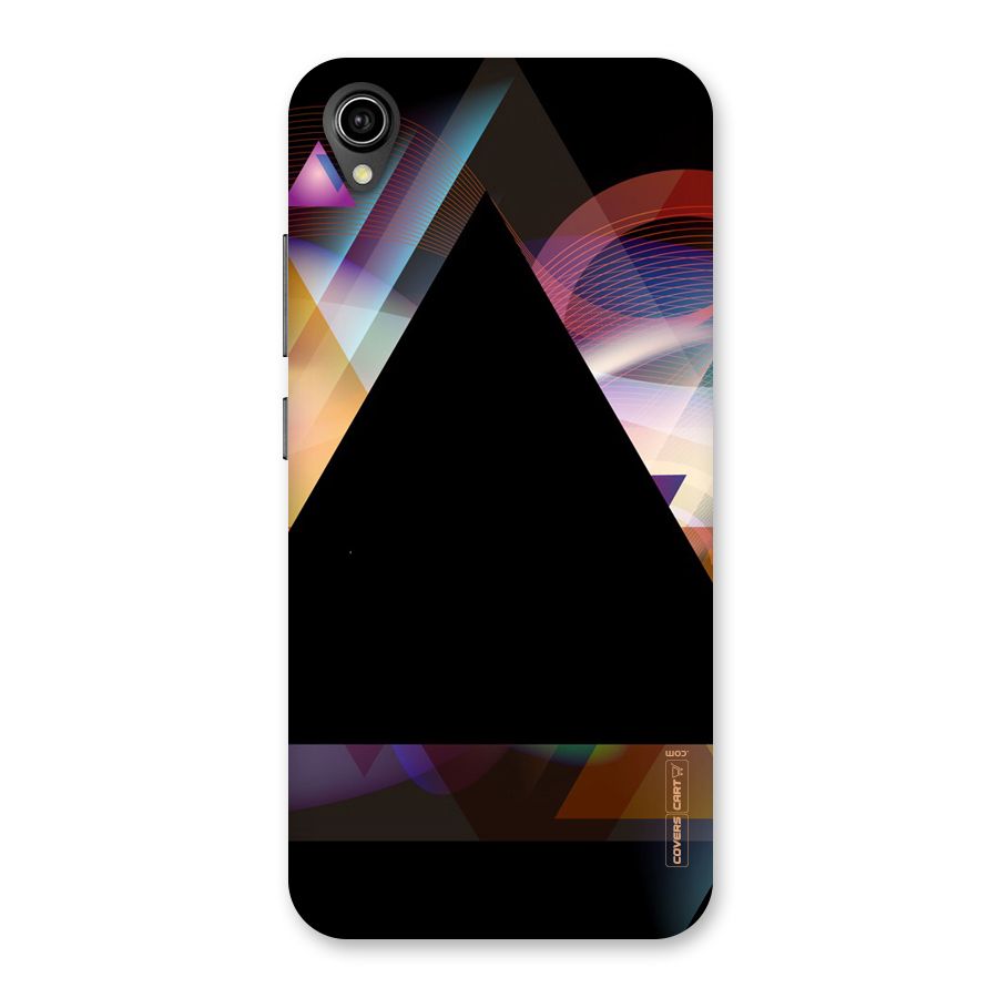 Triangle Black Abstract Back Case for Vivo Y90