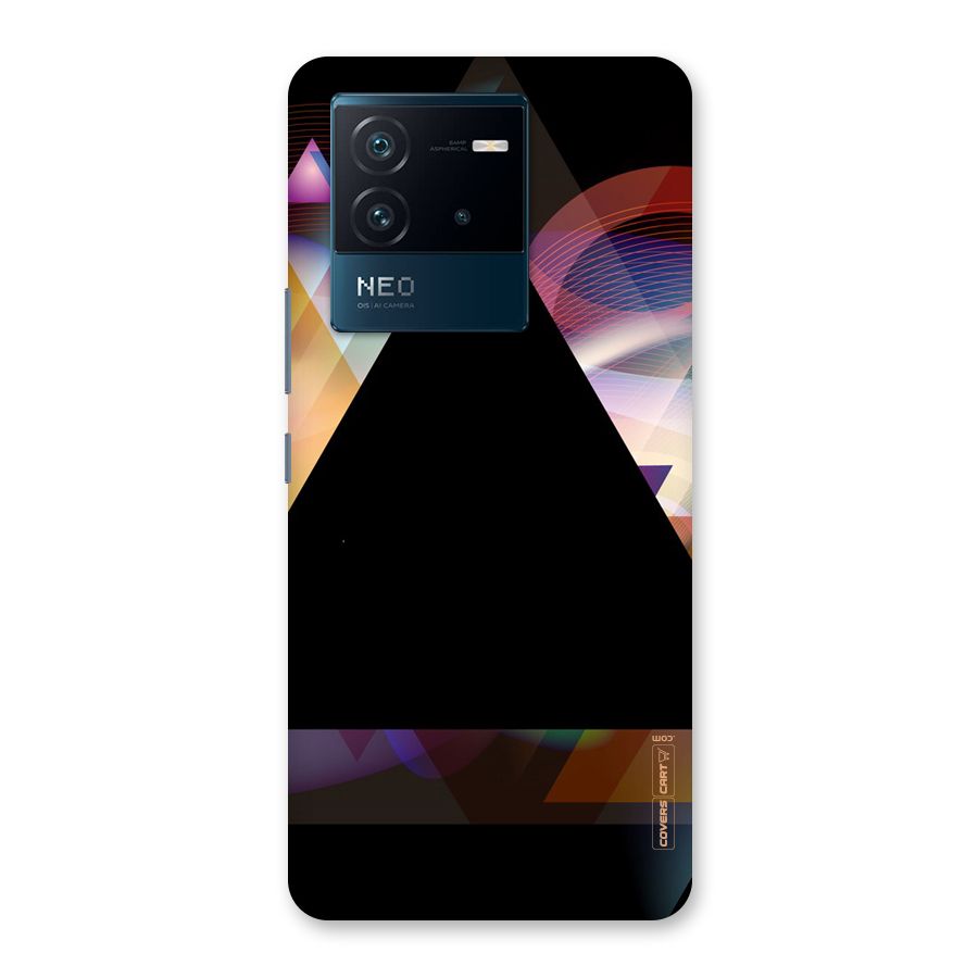 Triangle Black Abstract Back Case for Vivo iQOO Neo 6 5G