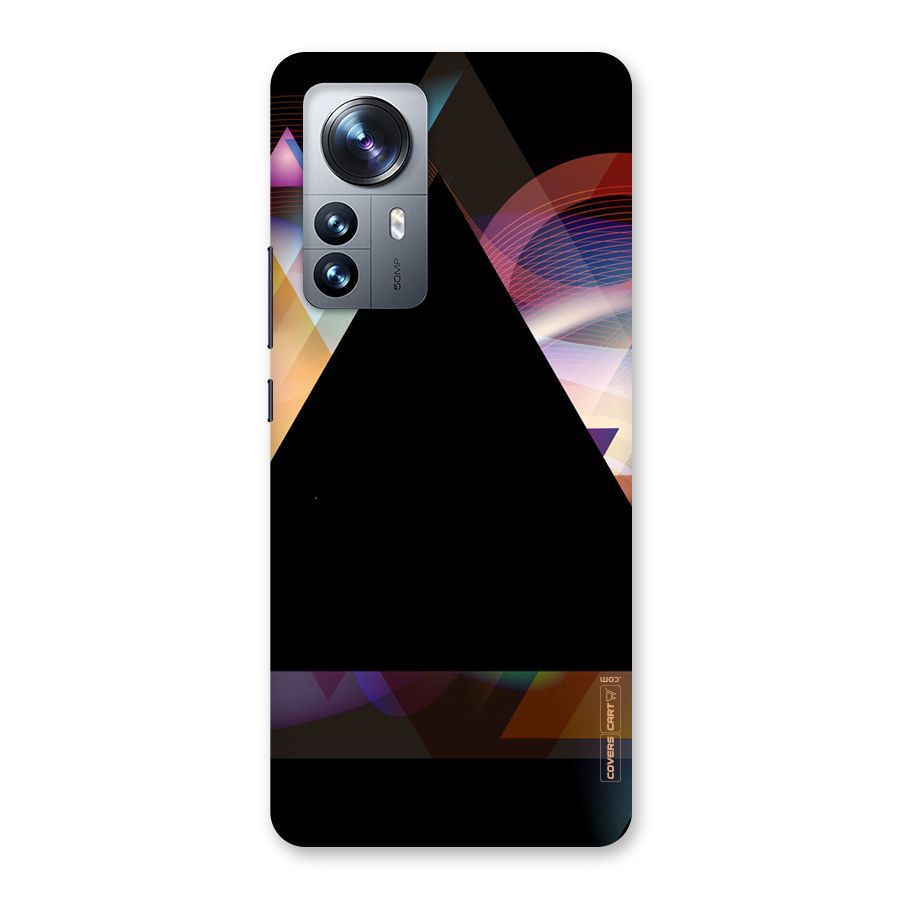Triangle Black Abstract Back Case for Xiaomi 12 Pro