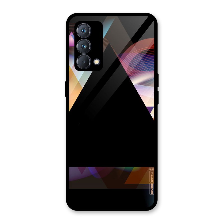 Triangle Black Abstract Glass Back Case for Realme GT Master Edition