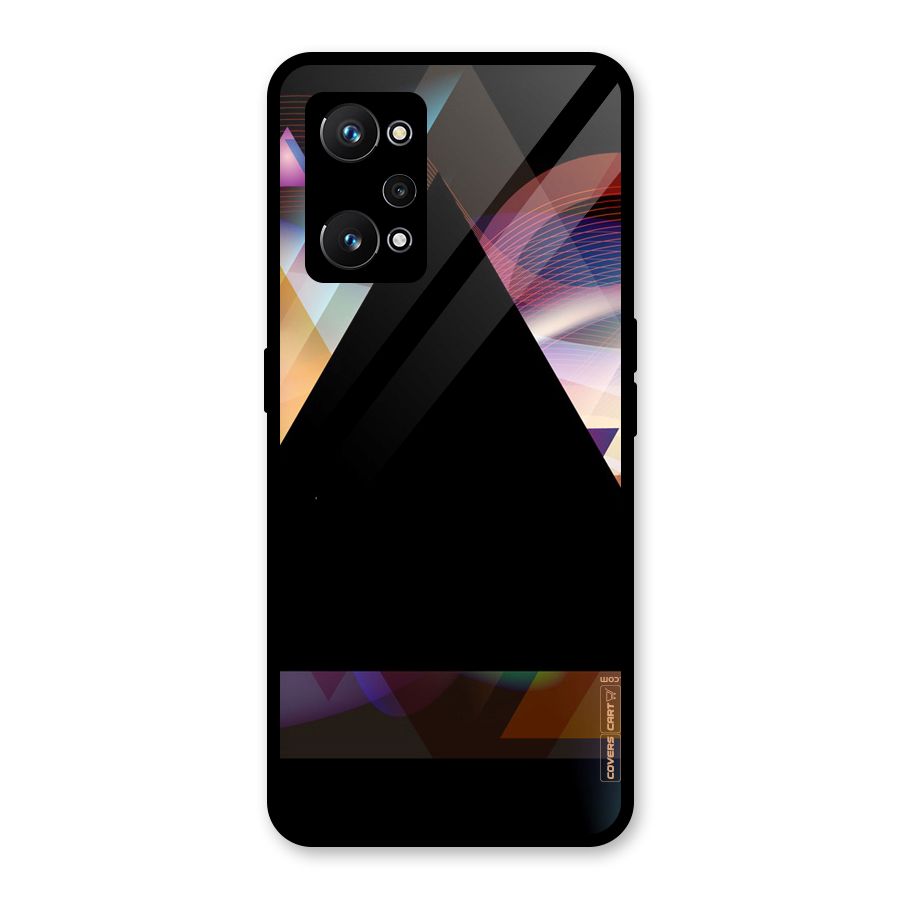 Triangle Black Abstract Glass Back Case for Realme GT Neo 3T