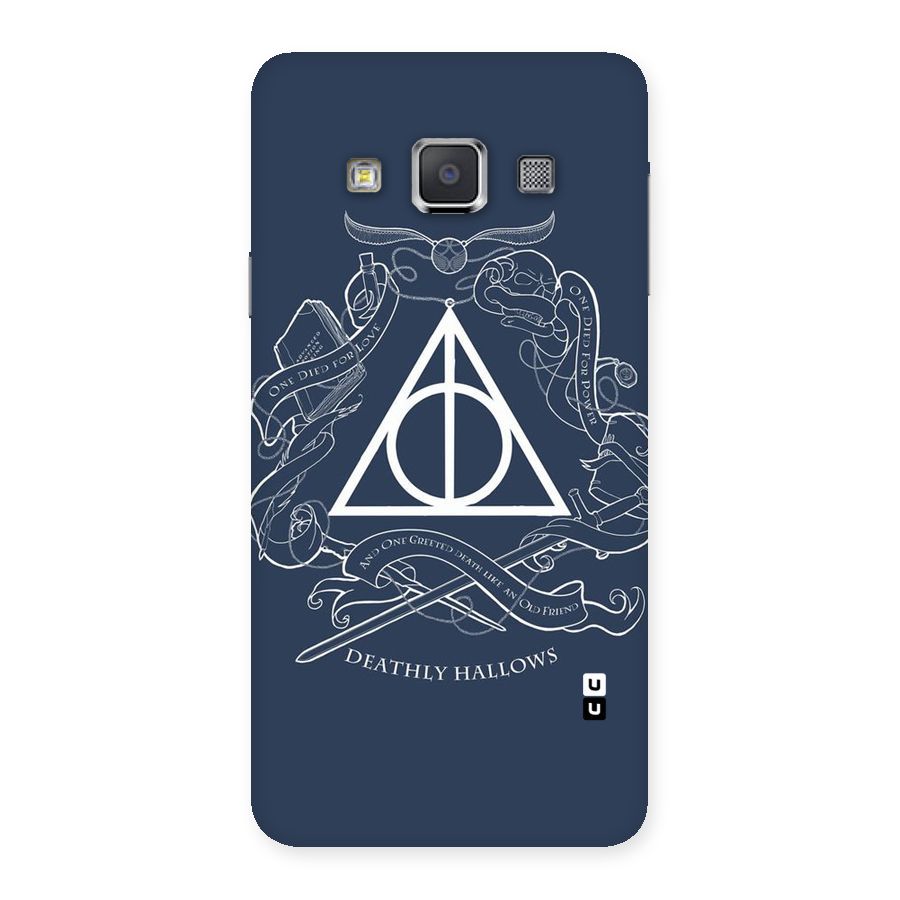 Triangle Blue Back Case for Galaxy A3