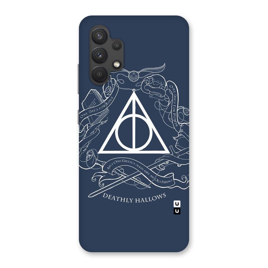 Triangle Blue Back Case for Galaxy A32