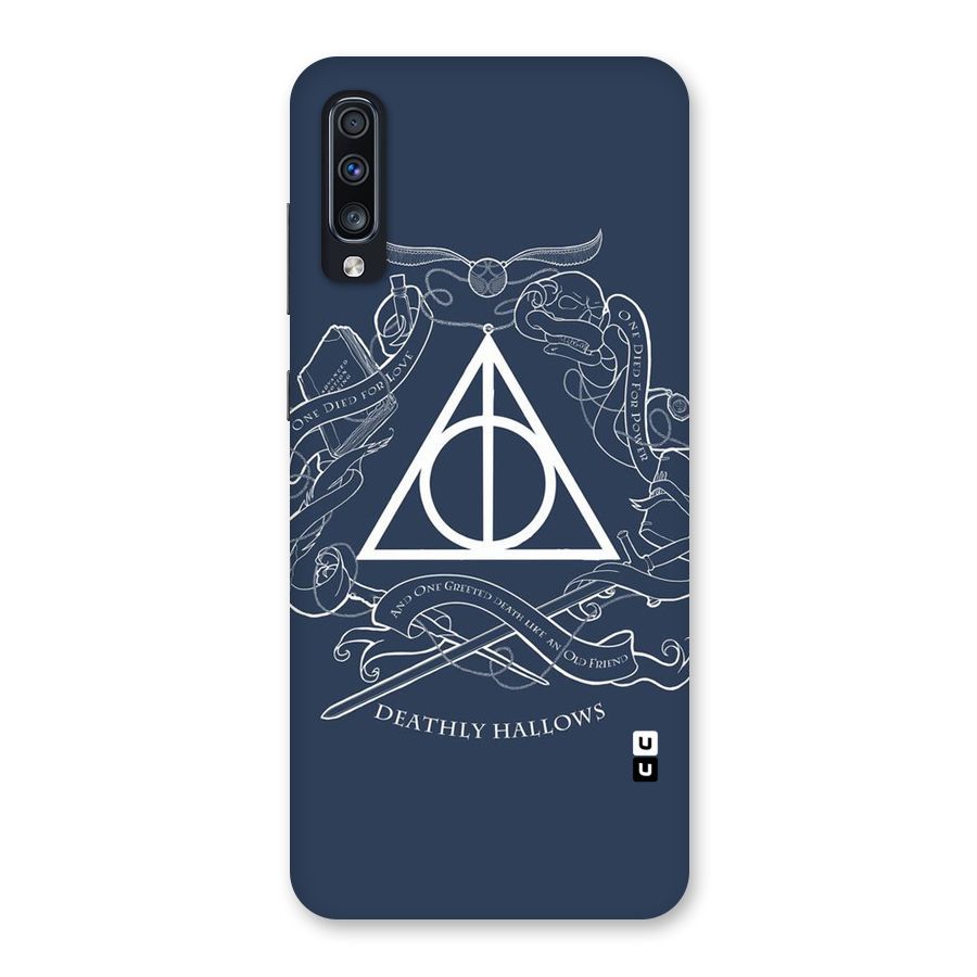 Triangle Blue Back Case for Galaxy A70