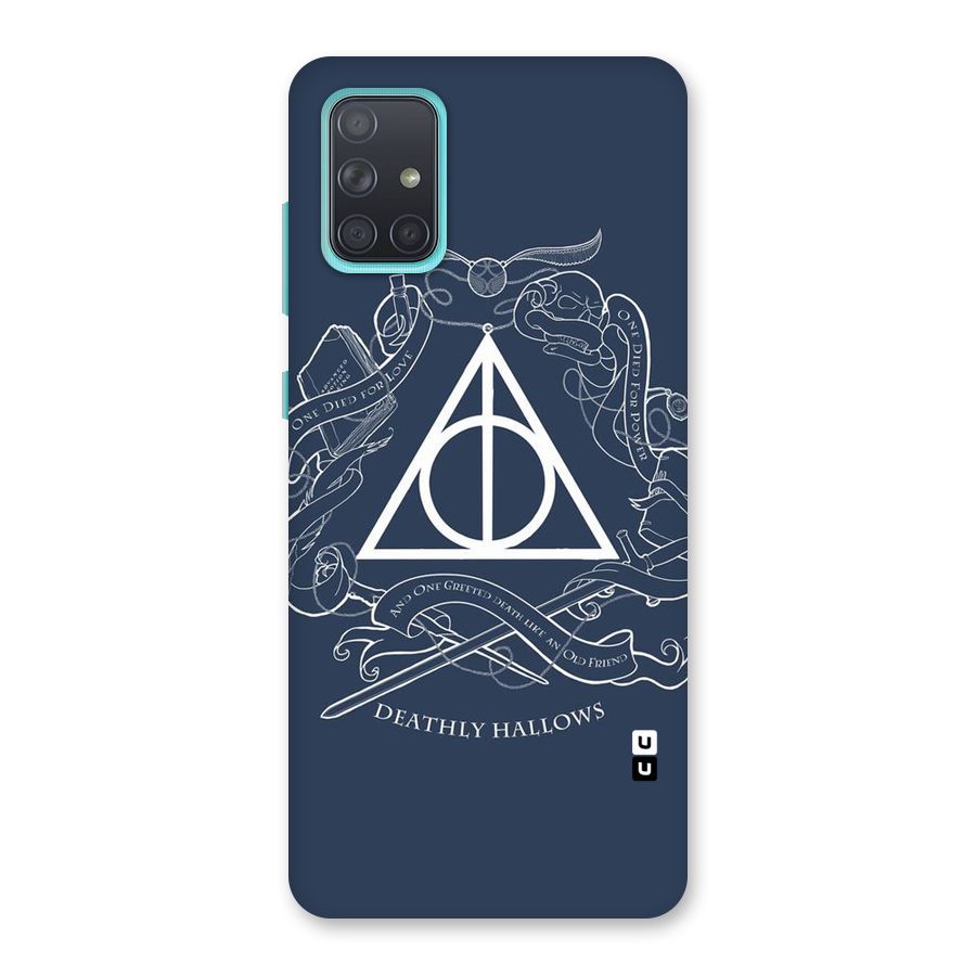 Triangle Blue Back Case for Galaxy A71