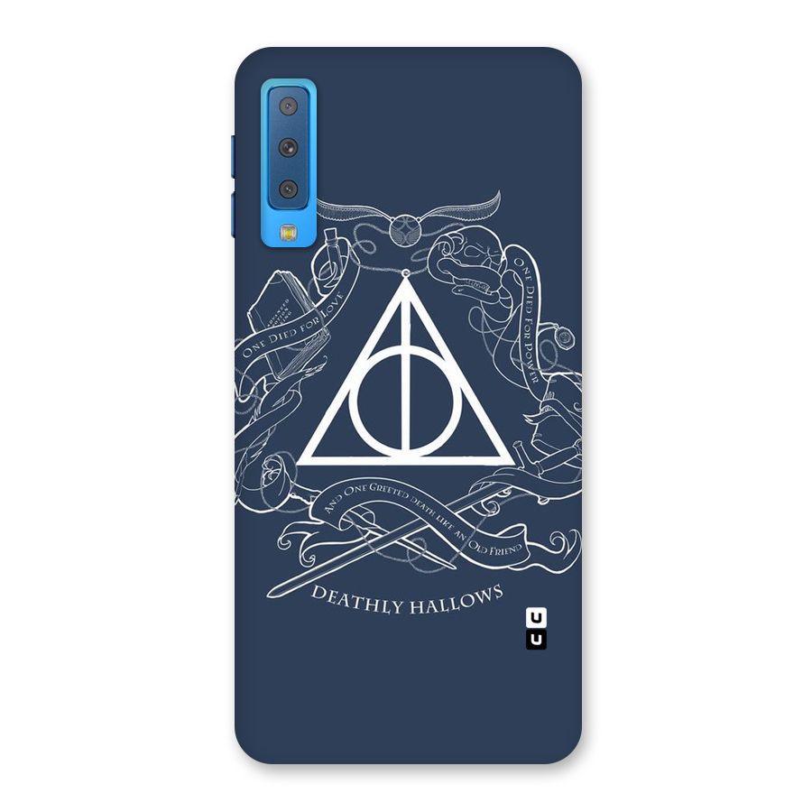 Triangle Blue Back Case for Galaxy A7 (2018)