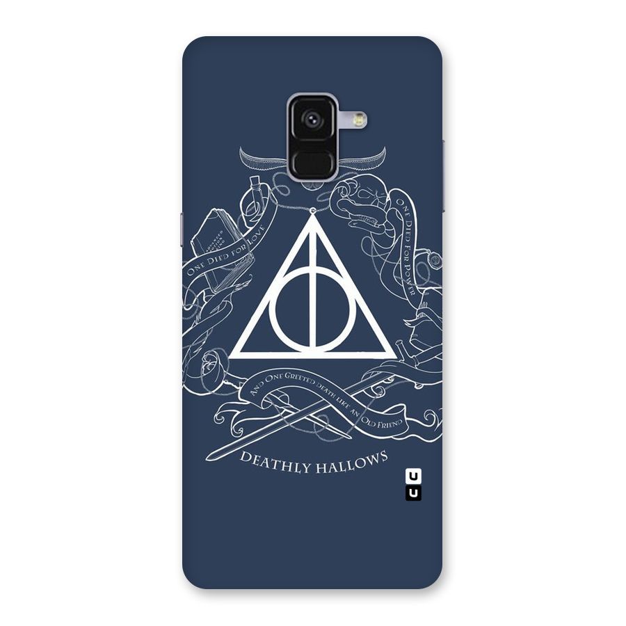 Triangle Blue Back Case for Galaxy A8 Plus