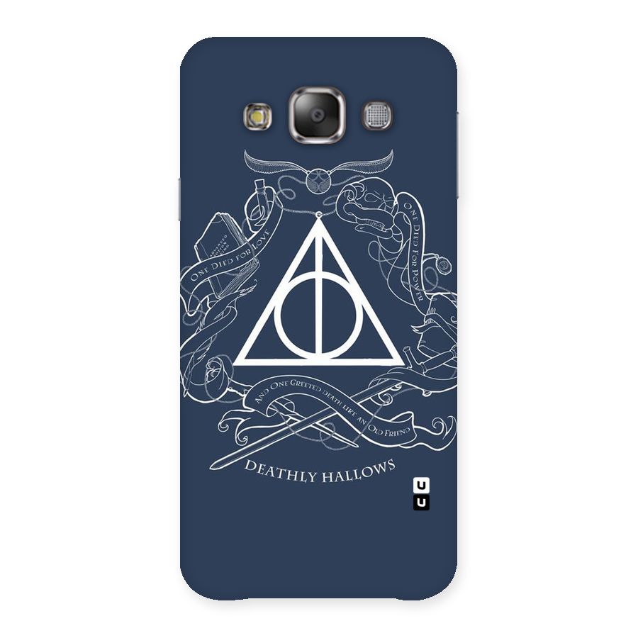 Triangle Blue Back Case for Galaxy E7