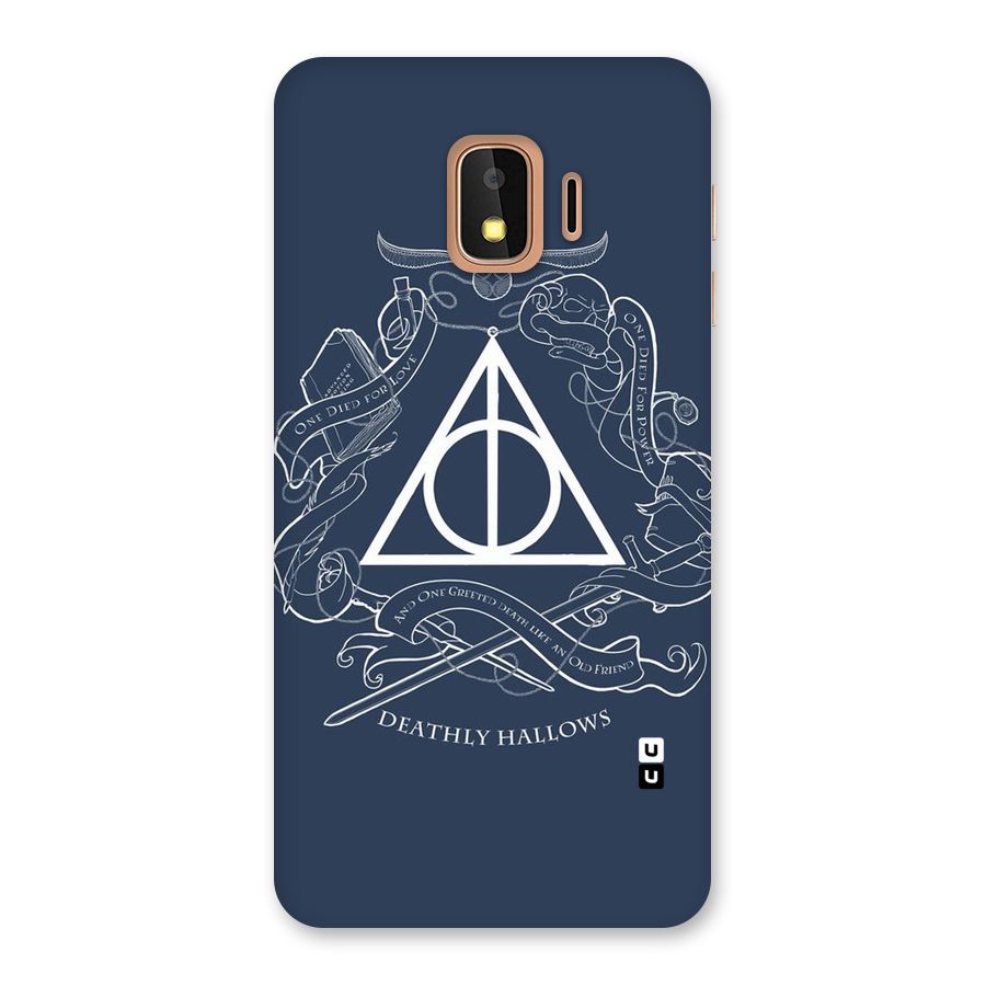 Triangle Blue Back Case for Galaxy J2 Core