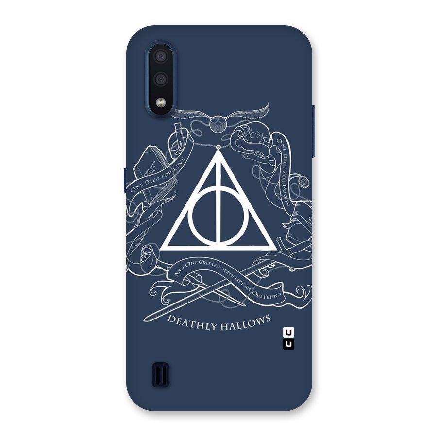 Triangle Blue Back Case for Galaxy M01