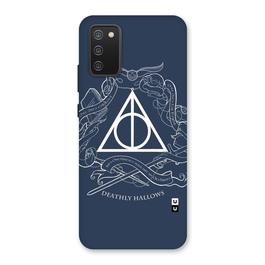 Triangle Blue Back Case for Galaxy M02s