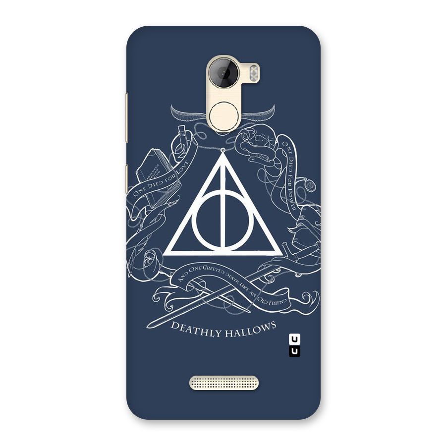 Triangle Blue Back Case for Gionee A1 LIte