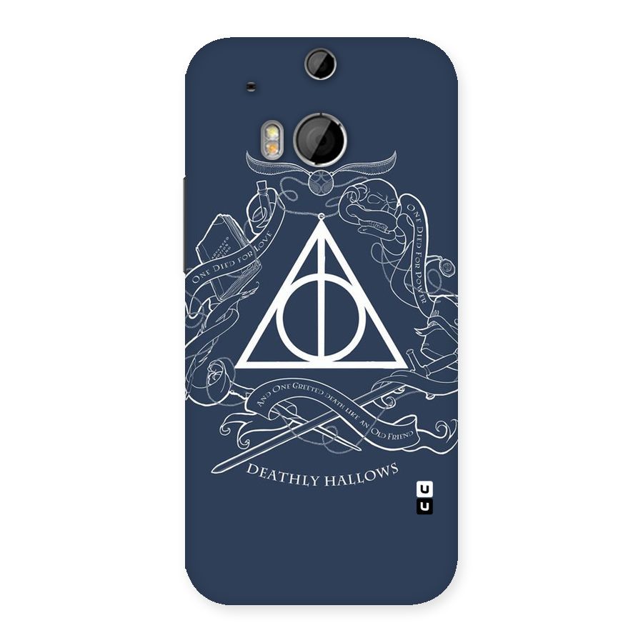 Triangle Blue Back Case for HTC One M8