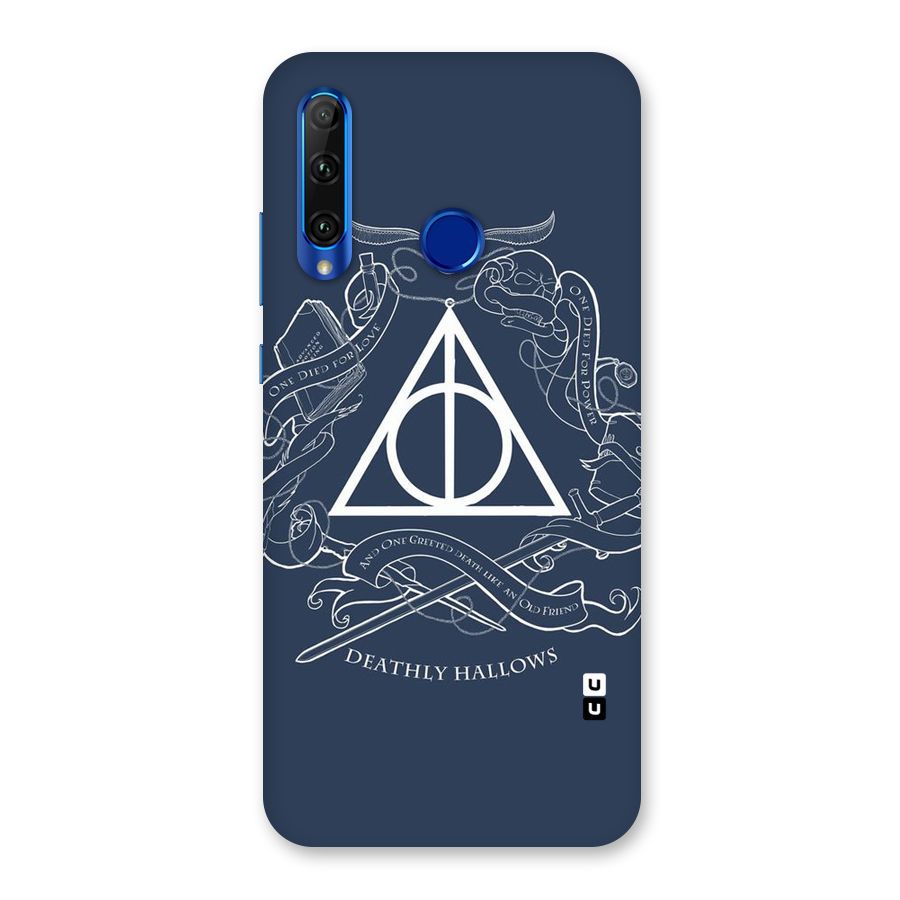 Triangle Blue Back Case for Honor 20i