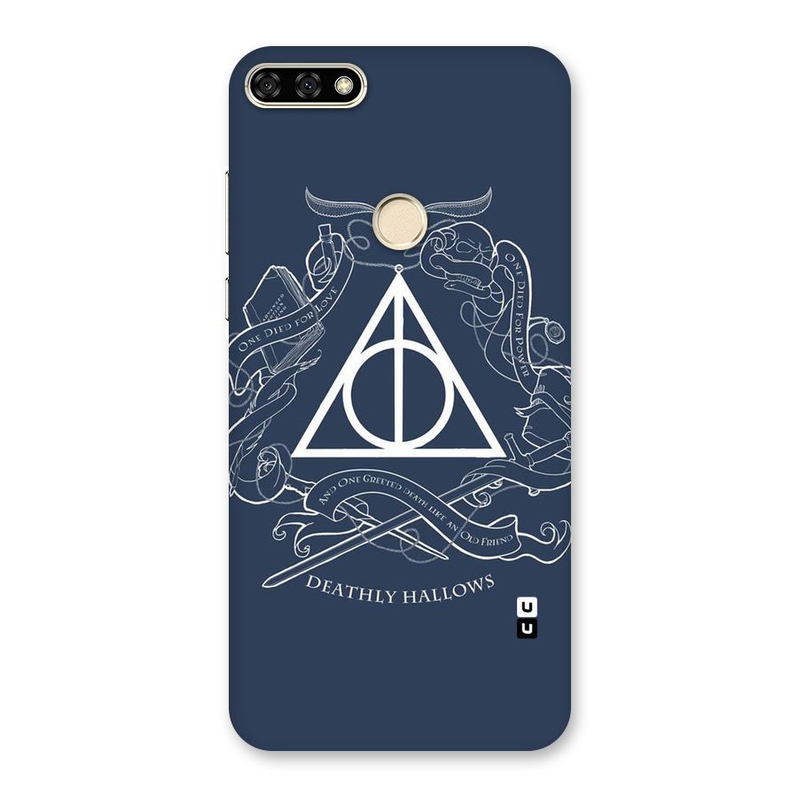 Triangle Blue Back Case for Honor 7A