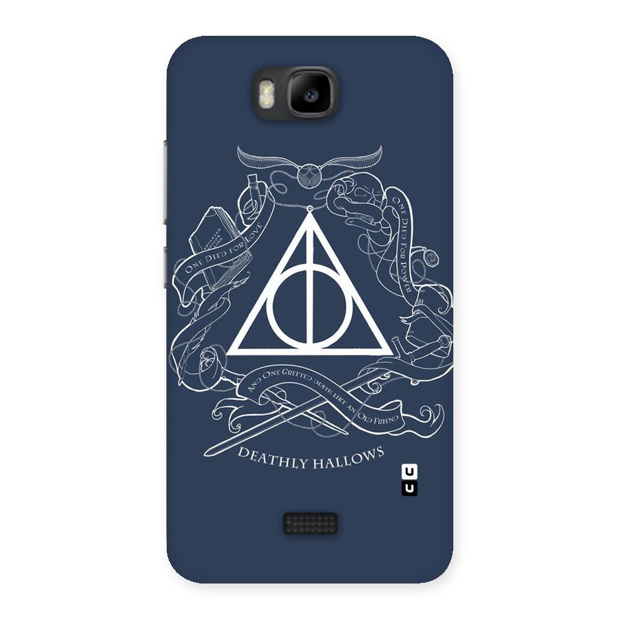 Triangle Blue Back Case for Honor Bee