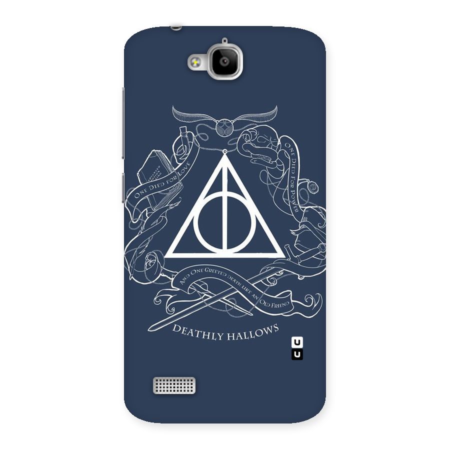 Triangle Blue Back Case for Honor Holly
