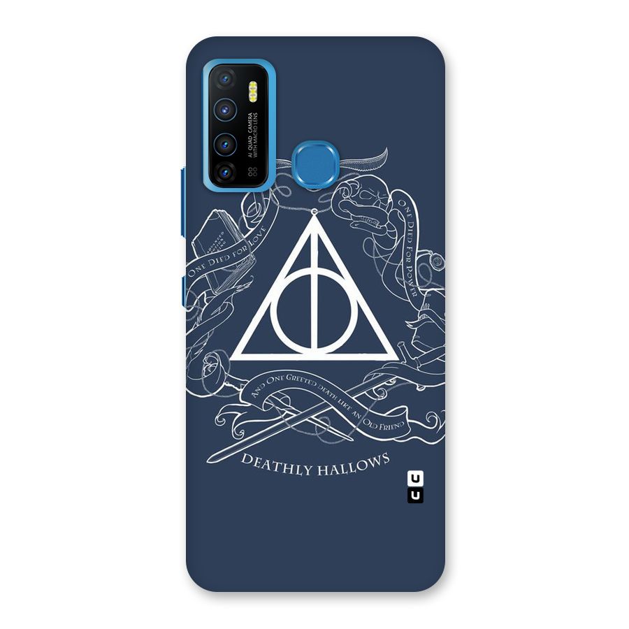 Triangle Blue Back Case for Infinix Hot 9