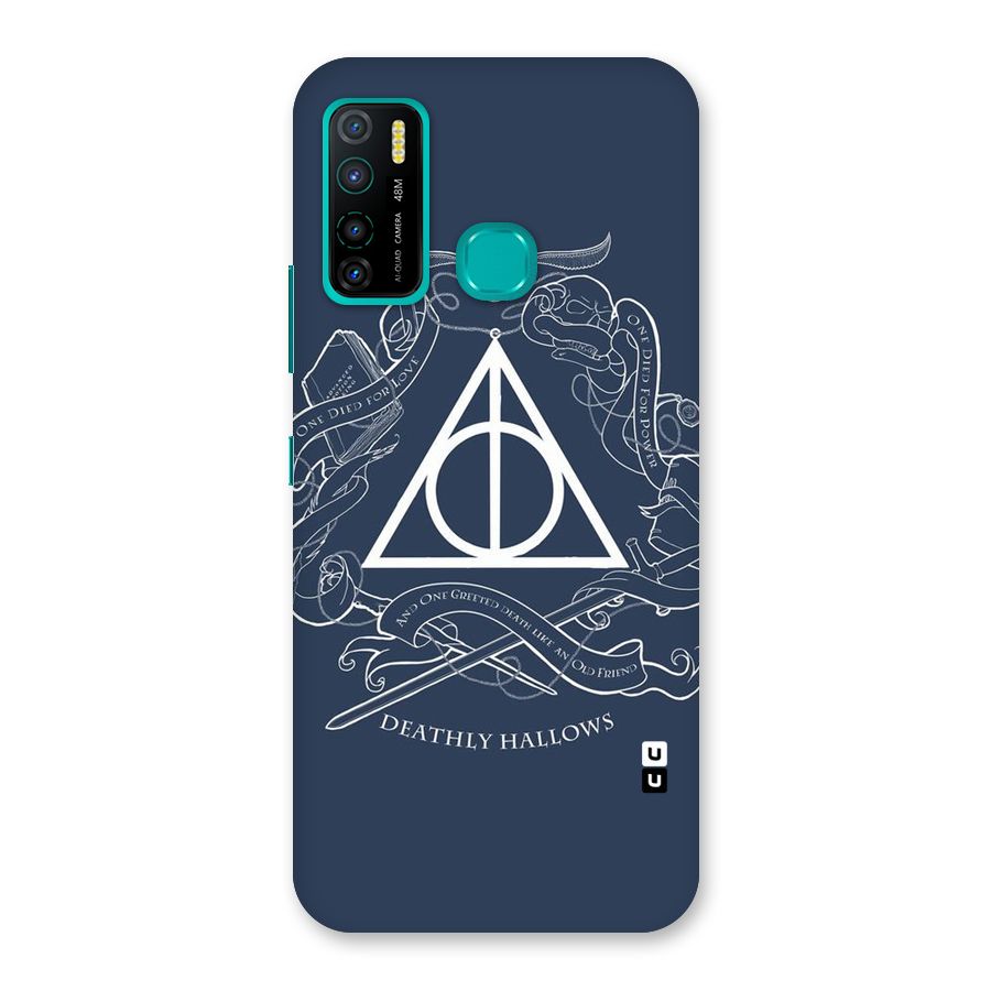 Triangle Blue Back Case for Infinix Hot 9 Pro