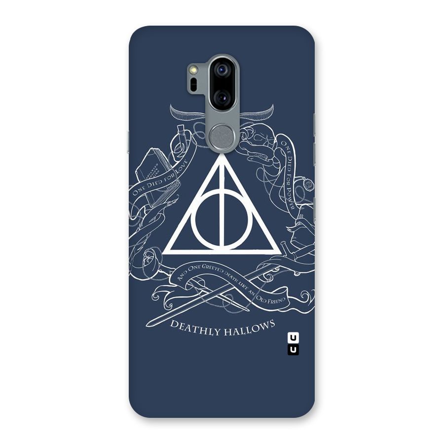 Triangle Blue Back Case for LG G7