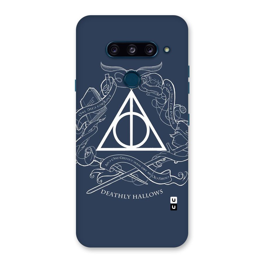 Triangle Blue Back Case for LG  V40 ThinQ