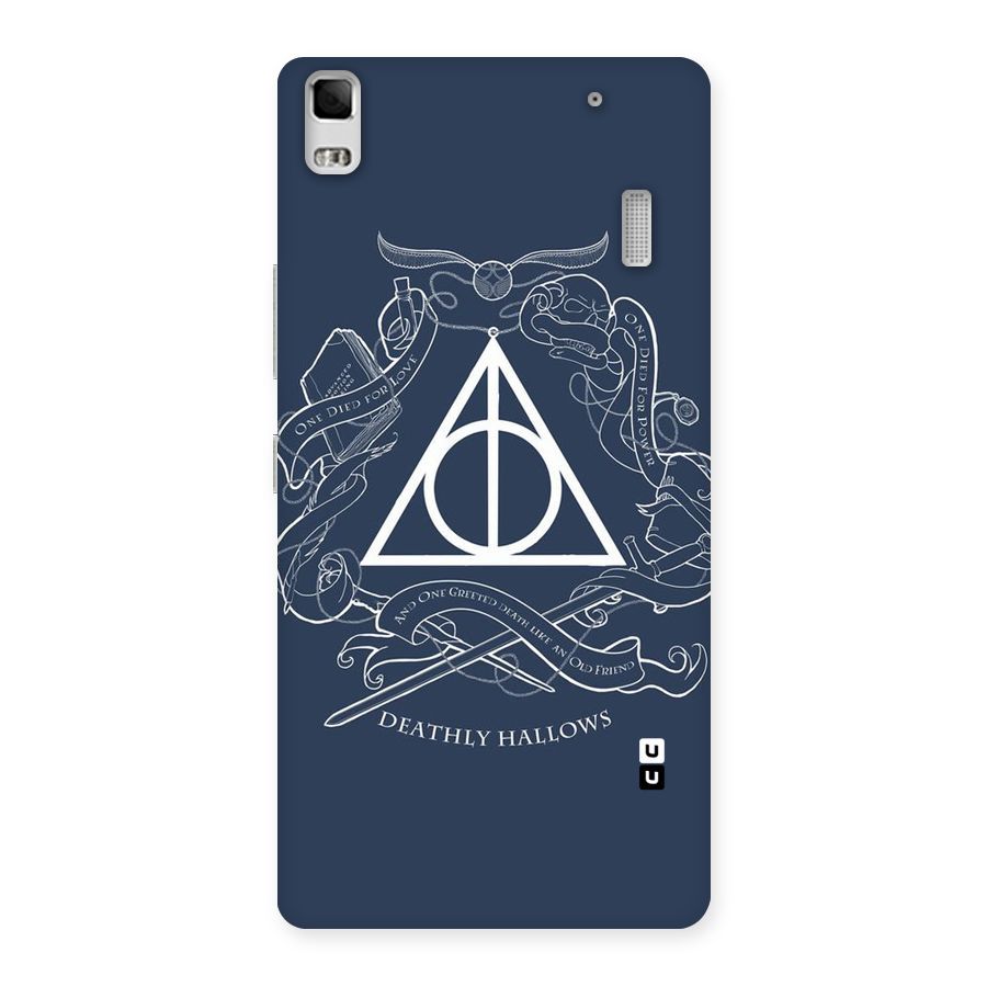 Triangle Blue Back Case for Lenovo K3 Note
