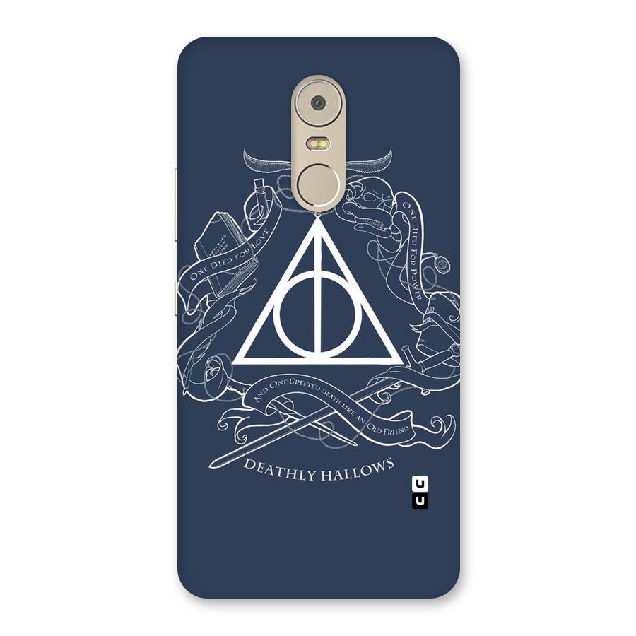 Triangle Blue Back Case for Lenovo K6 Note
