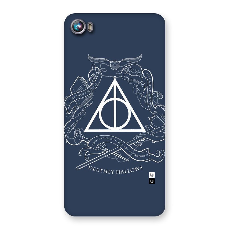 Triangle Blue Back Case for Micromax Canvas Fire 4 A107