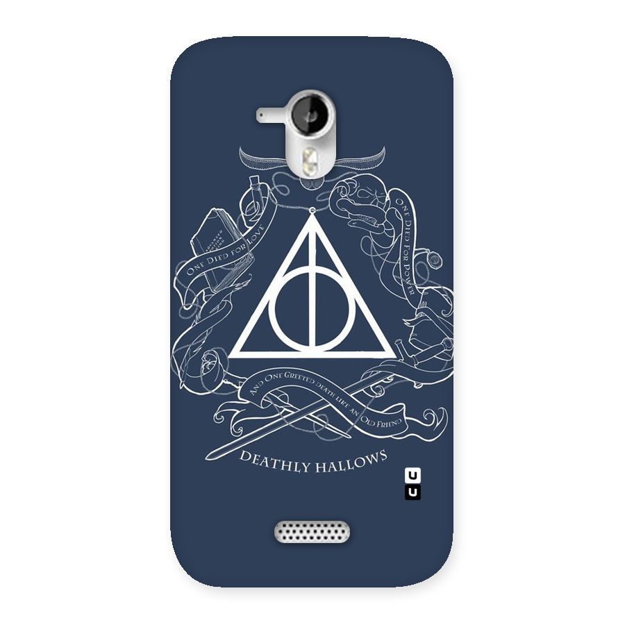 Triangle Blue Back Case for Micromax Canvas HD A116