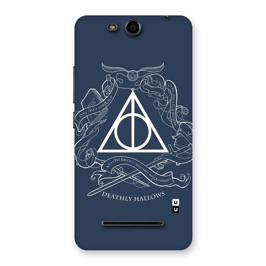 Triangle Blue Back Case for Micromax Canvas Juice 3 Q392