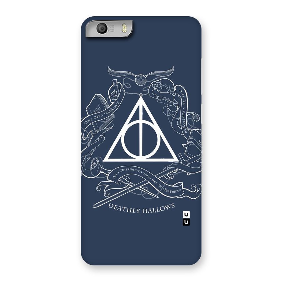 Triangle Blue Back Case for Micromax Canvas Knight 2