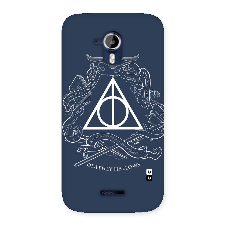 Triangle Blue Back Case for Micromax Canvas Magnus A117