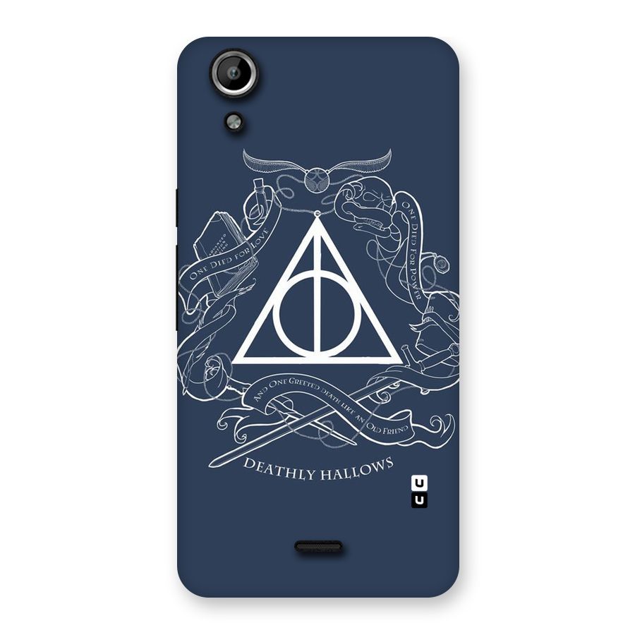 Triangle Blue Back Case for Micromax Canvas Selfie Lens Q345