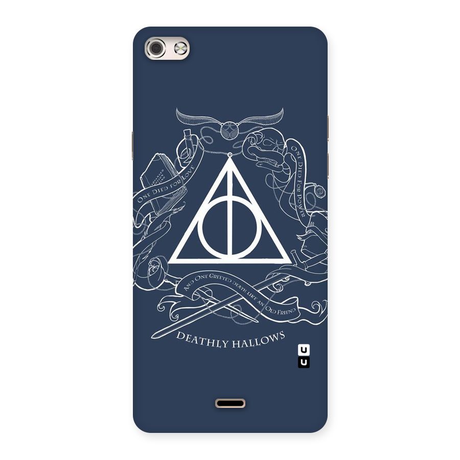 Triangle Blue Back Case for Micromax Canvas Silver 5