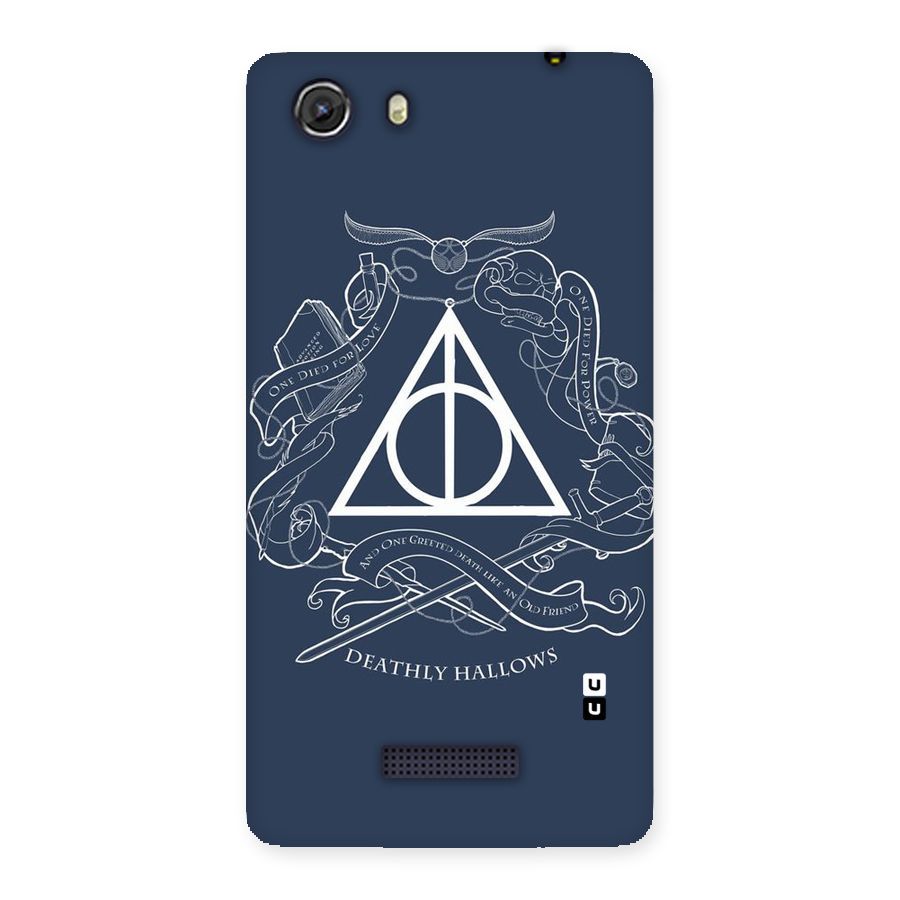 Triangle Blue Back Case for Micromax Unite 3