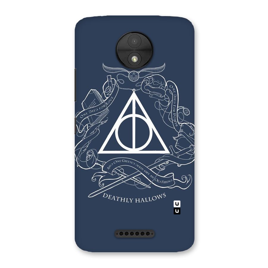 Triangle Blue Back Case for Moto C