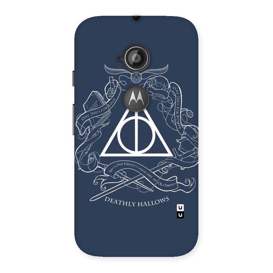 Triangle Blue Back Case for Moto E 2nd Gen
