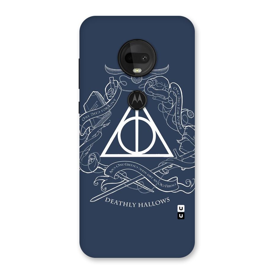 Triangle Blue Back Case for Moto G7