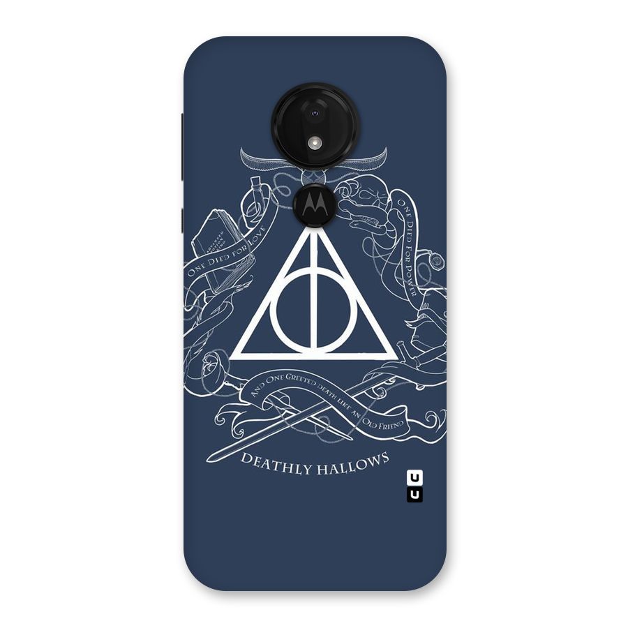 Triangle Blue Back Case for Moto G7 Power