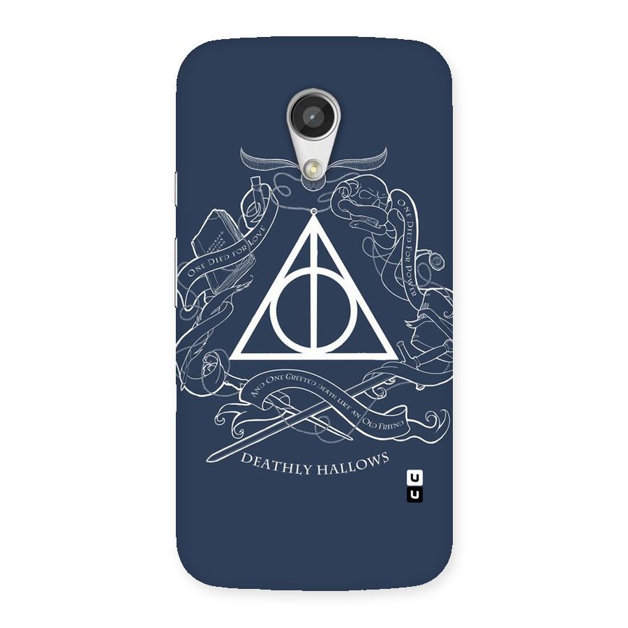 Triangle Blue Back Case for Moto G 2nd Gen